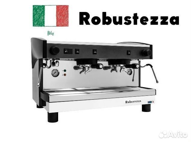 Кофемашина Robustezza ST2M 2 высокие гр., черная