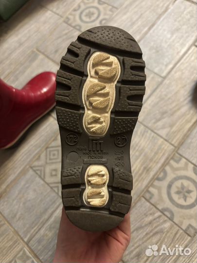 Резиновые сапоги детские 27 размер