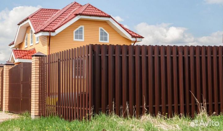 Забор из евроштакетника под ключ под ключ