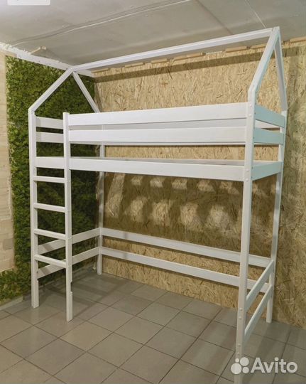 Детская кровать чердак домик