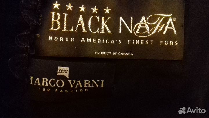 Шуба норковая Black Nafa фабрика Marco Varni
