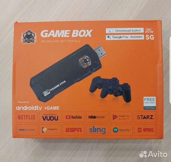 Игровая приставка Game Stick 10000игр + android TV