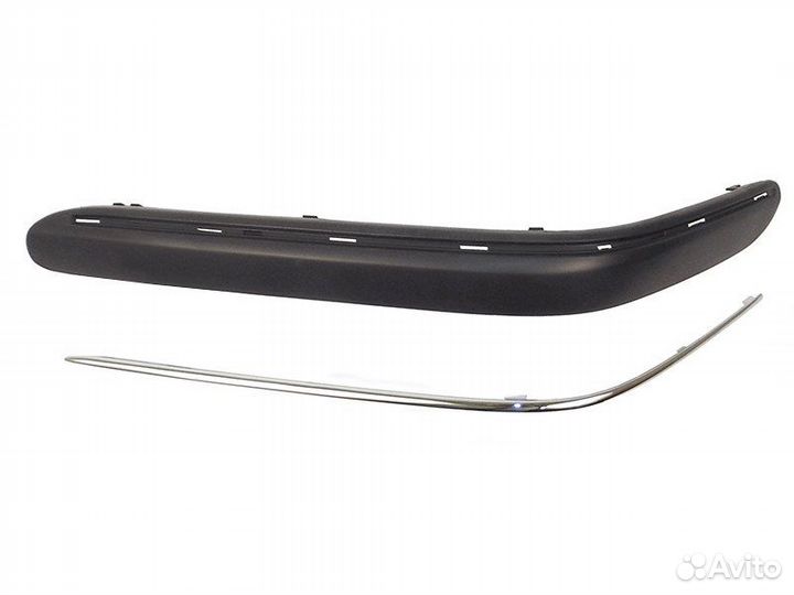 Молдинг бампера mercedes W203 00-07 LH лев. с хром