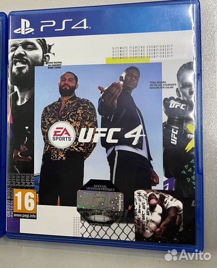 Диск на ps4 UFC4