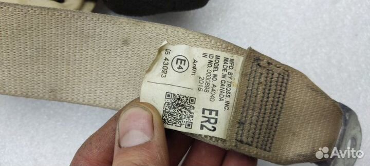 Ремень безопасности задний правый Toyota