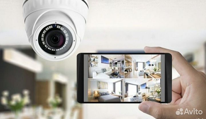 Установка видеонаблюдения,домофонов