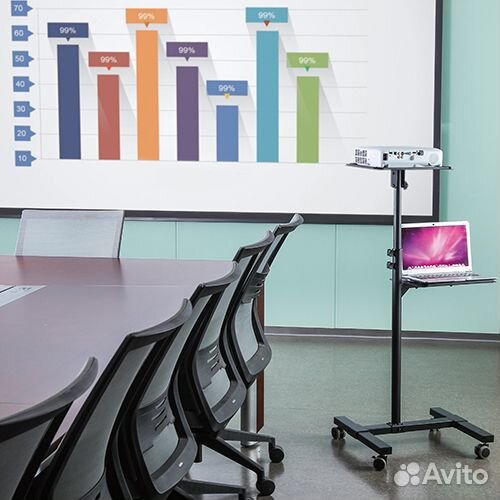 Проекционный столик с полкой FIX TS-8