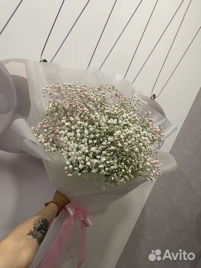 Гипсофила букет цветы подарок
