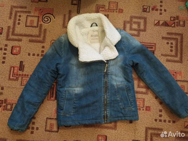 Джинсовая куртка для девочки 128
