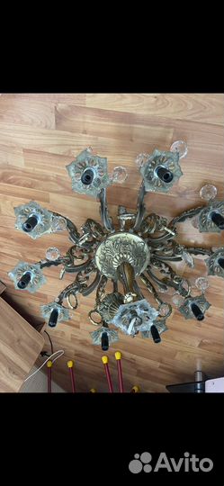 Люстра бронзовая