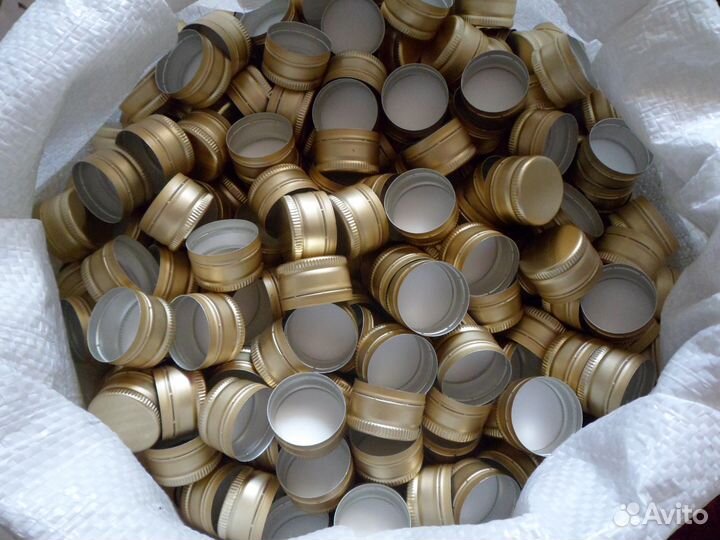 Колпачки алюм. (крышки) для бутылок с резьбой