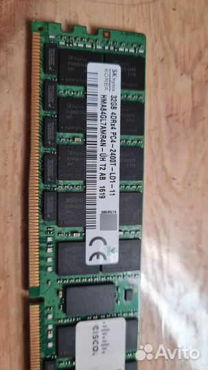 Оперативная память ddr4 ecc reg 32gb 2400mhz x2