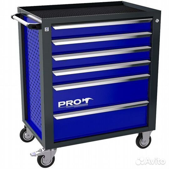 Тележка инструментальная тзи-6Pro 6 полок синяя