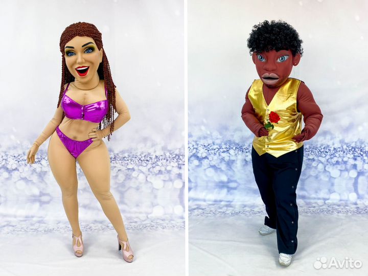 Ростовые куклы стриптизеров, звезд эстрады