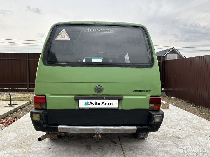 Volkswagen Transporter 1.9 МТ, 1992, 300 000 км