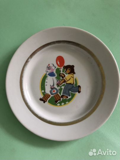 Тарелка дулево СССР - детская тематика