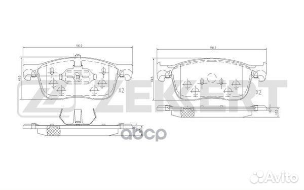 Колодки торм. диск. передн. Citroen Spacetourer