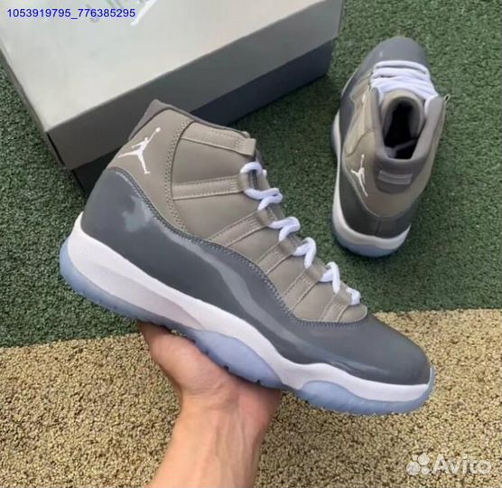 Кроссовки nike air jordan 11 retro grey