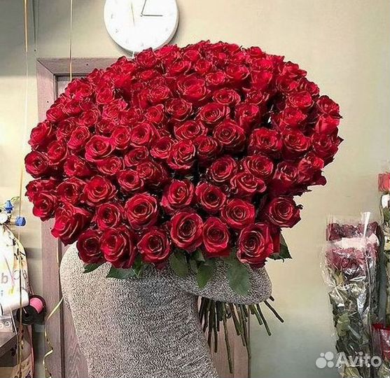 Длинные высокие розы 150 см