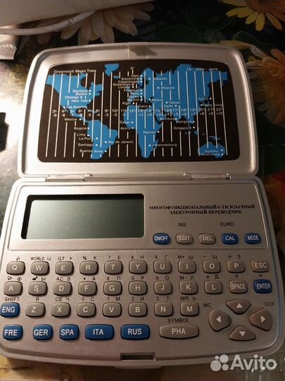 Электронный переводчик, 6 языков, новый