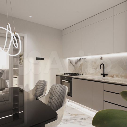 2-к. квартира, 64 м², 1/8 эт.