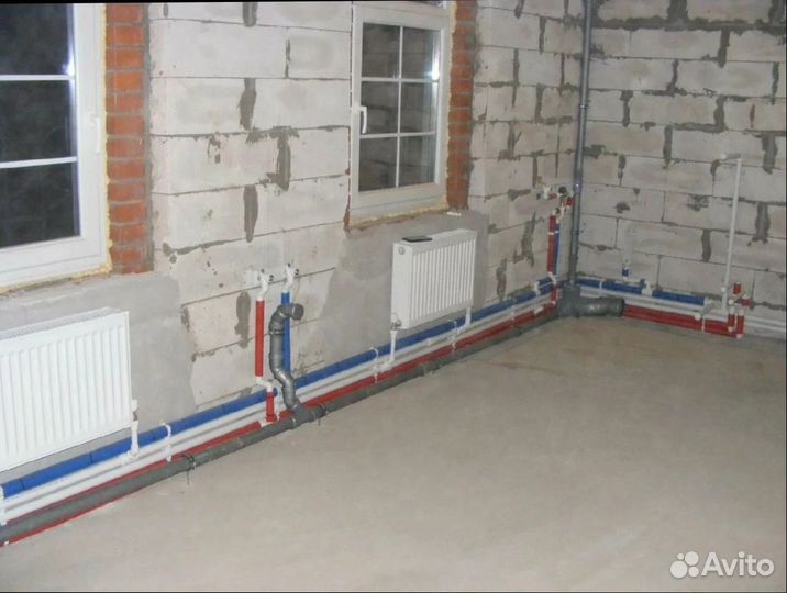 Сантехник Отопление водоснабжение Теплые полы