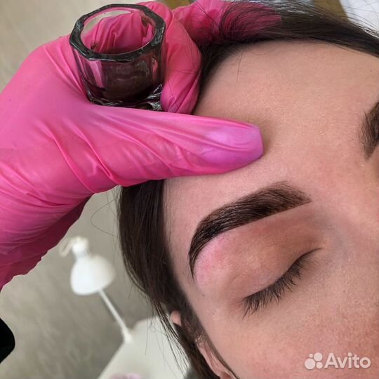 Брови, оформление бровей, ламинирование ресниц