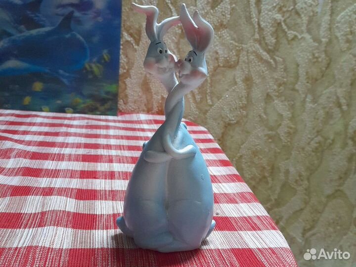 Керамическая фигурка двух Зайцев Германия