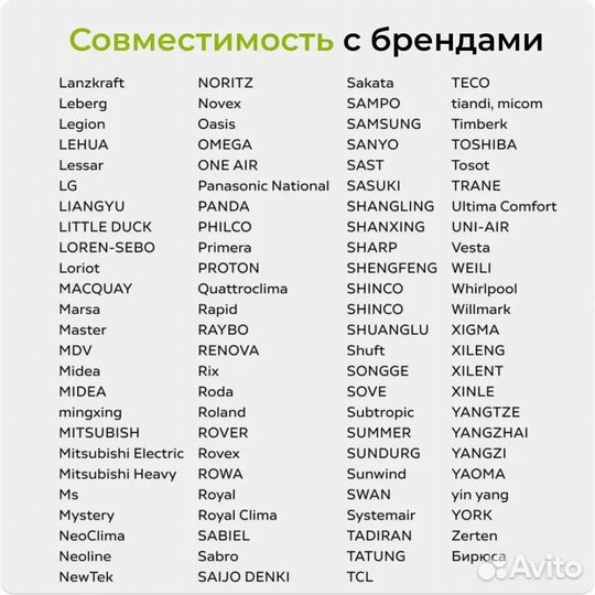 Пульт для сплит системы универсальный