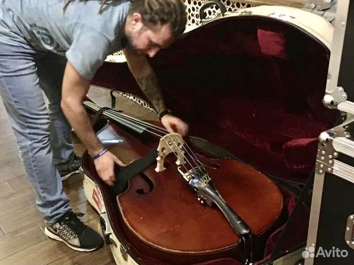 Жёсткий кейс для транспортировки контрабаса