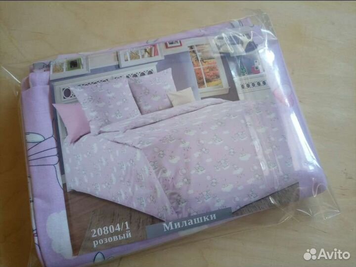 Постельное в кроватку 110*150