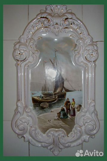 Камин антикварный изразцовый. Лисовский