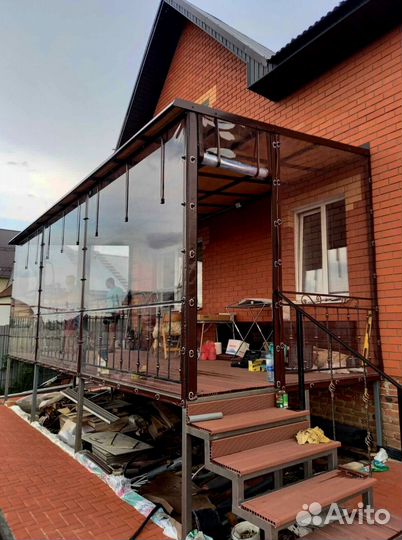 Мягкие окна для террас, беседок от производителя