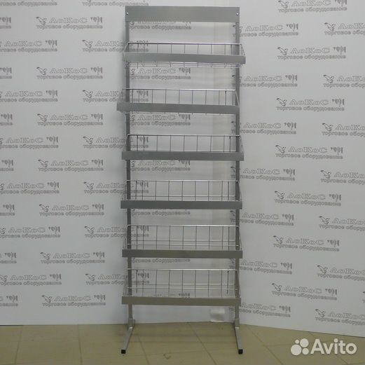 Стойка прикассовая 6 корзин 580х220х1700мм