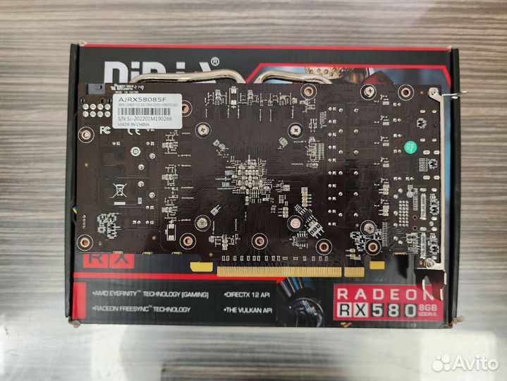 Видеокарта 8Gb Sinotex Ninja RX 580 б/у