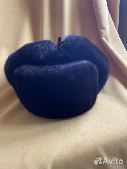 Мужская шапка ушанка норковая