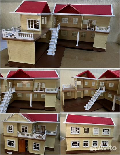 Sylvanian families семья котов, автомобмль, дом