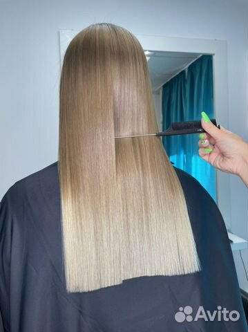 Кератиновое выпрямление