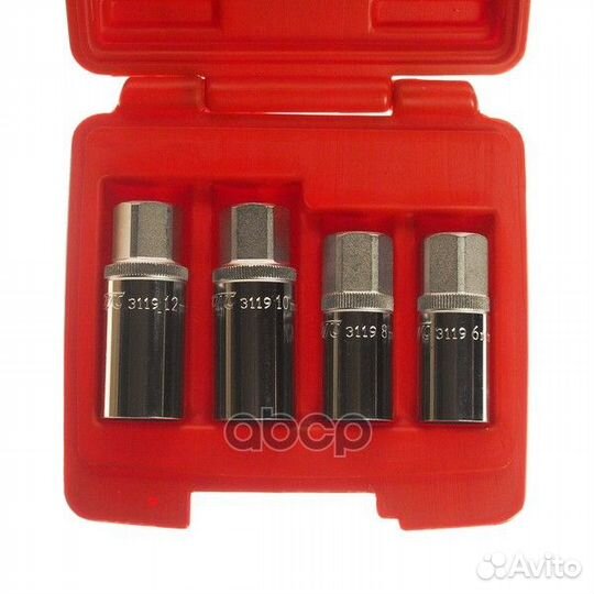 Съемник шпилек Набор шпильковертов 6-12мм, 4шт