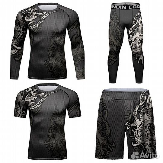 Комплект для мма cody lundin 4 в 1 Tattoo (р. XL)