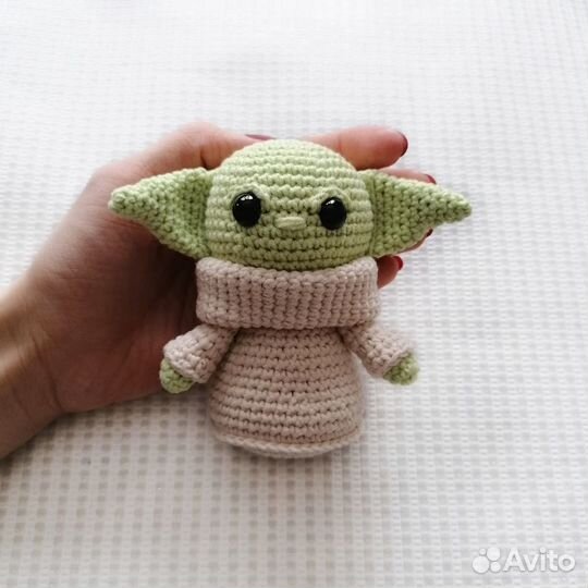 Бэби Йода вязаная игрушка