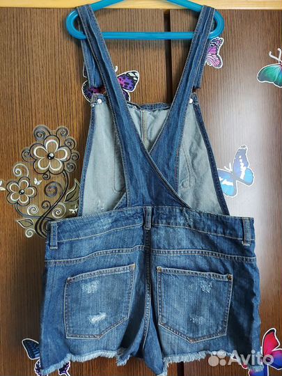 Полукомбинезон джинсовый