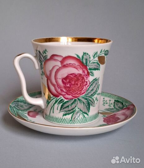 Чайная пара Роза, лфз, СССР