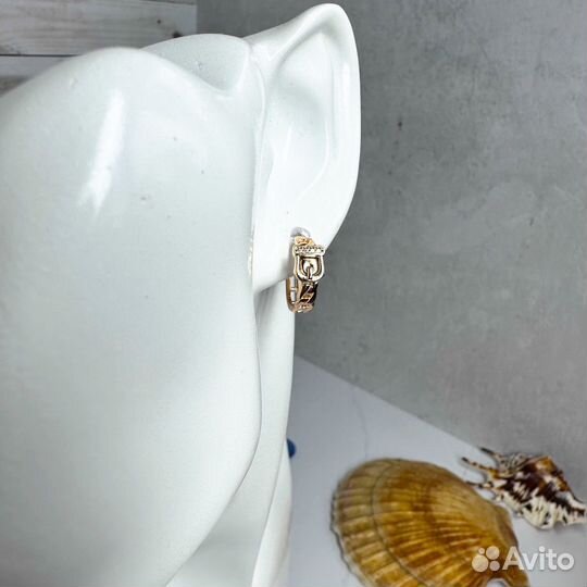 Серьги ремень