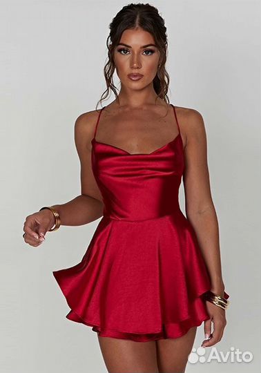 Вечернее платье 42 44 красное