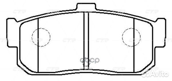 CKN-103 Колодки тормозные дисковые зад GK