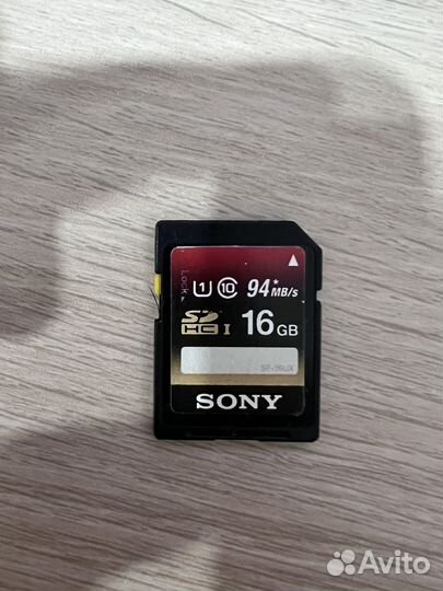 Карта памяти sdhc sony 16gb 94 mb/s