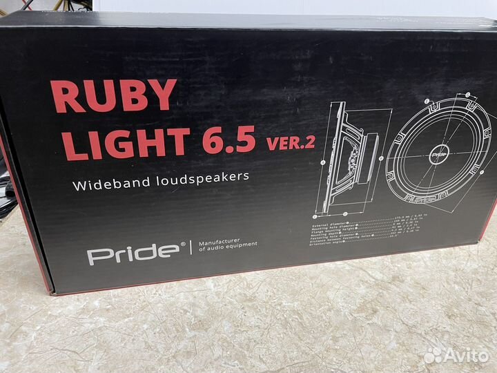 Pride Ruby light 6.5 v.2 динамики