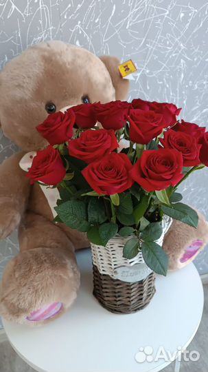 Розы с крупным бутоном 70 см