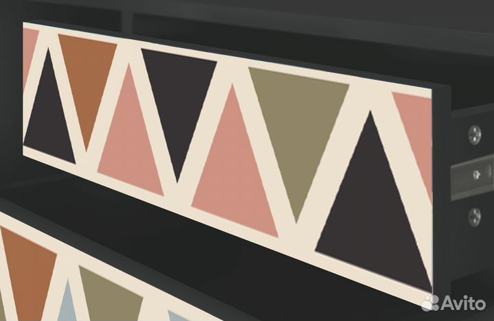 Тв-тумба T4 - Антрацит - Royal Triangles